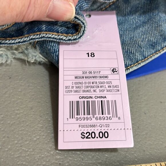 Wild Fable Highest Rise A line Denim shorts size 18 NWT - Picture 12 of 12